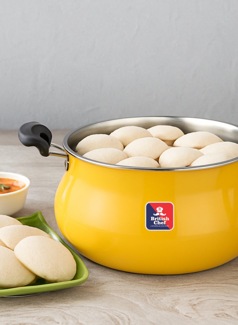 British Chef Stainless Steel Multi Pot with Idli Plates, Multi utility and Multi usage, 4 shapes idli plates, Triangular, Square, Heart and Flower - 5 Litres - Image 2