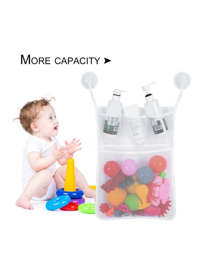 Baby Bathtub Toy Holder Organizer White  - Image 4
