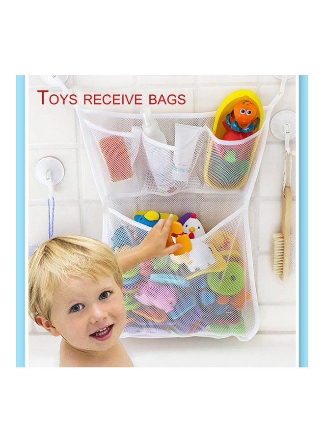 Baby Bathtub Toy Holder Organizer White  - Image 3
