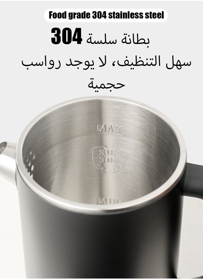 HEROCKX Electric Kettle Touch Smart Kettle 1.7L Cordless Kettle Touch Screen Display Auto Safety Off Boil Dry Protection Five Level Water boiler for Coffee, Tea, Milk  - Image 5