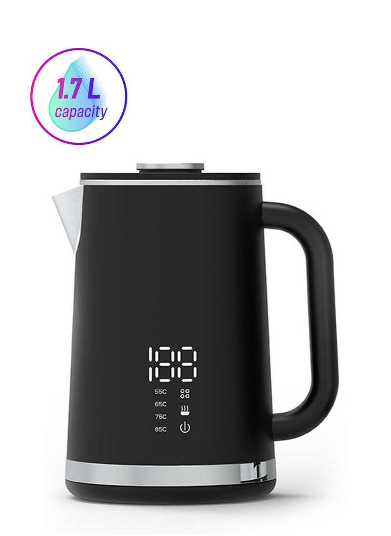 HEROCKX Electric Kettle Touch Smart Kettle 1.7L Cordless Kettle Touch Screen Display Auto Safety Off Boil Dry Protection Five Level Water boiler for Coffee, Tea, Milk  - Image 1