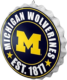 FOCO FOCO NCAA Bottle Cap Wall Sign, Michigan Wolverines  - Image 1