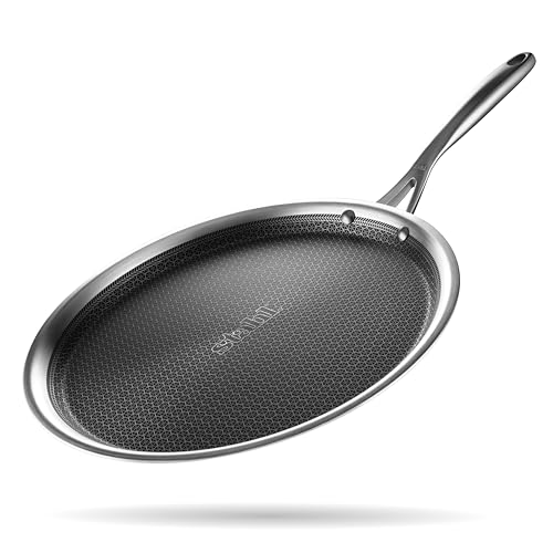 Stahl Artisan Hybrid Triply 30 cm Dosa Tawa | Dosa Tawa with Induction Base | Non Stick Pan, Stainless Steel Scratch Resistant Dosa Tava - Image 1