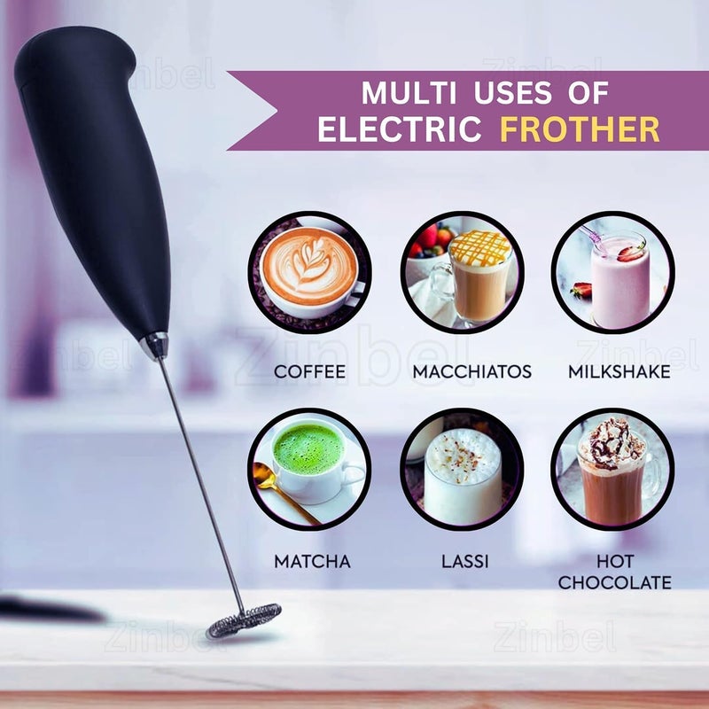 Redvant Mini Coffee Beater Hand Blender for Home, Milk foamer Mixer Battery Operated Maker Machine Pack of 1 (Multicolour) (Coffee Beater (Sixth Variation)) - Image 5