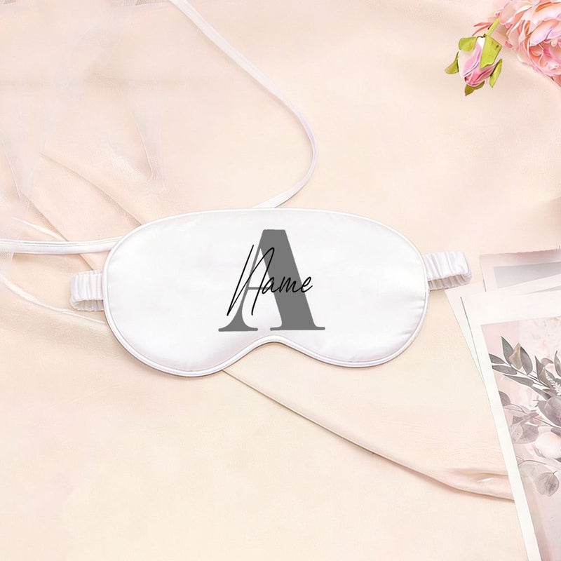 Personalized Custom Eye Masks With Initial Z Design Comfortable Sleep Blackout Aid For Men And Women Insomnia Relief - Image 3