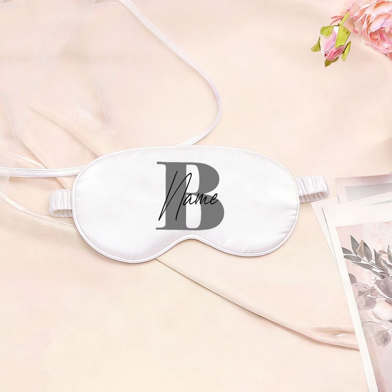 Personalized Custom Eye Masks With Initial Z Design Comfortable Sleep Blackout Aid For Men And Women Insomnia Relief - Image 4