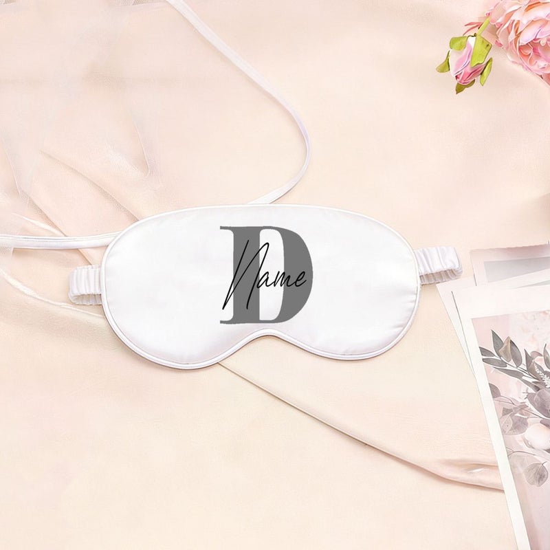 Personalized Custom Eye Masks With Initial Z Design Comfortable Sleep Blackout Aid For Men And Women Insomnia Relief - Image 5