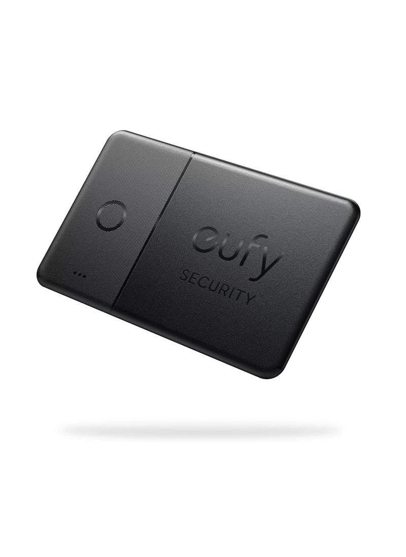 eufy - eufy Security by Anker SmartTrack Card (Black, 1-Pack), Works with Apple Find My (iOS Only), Wallet Tracker, Phone Finder, Water Resistant, Up to 3-Year Battery Life(Android Not Supported) - Image 1