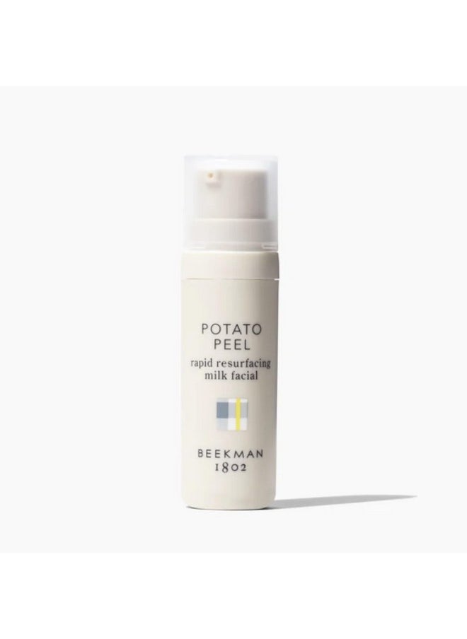 Beekman 1802 Potato Peel 0.5 Fl Oz Fragrance Free Rapid Resurfacing Milk Facial Athome Peel Visibly Reduces Appearance Of Fine Lines & Dark Spots Good For Sensitive Skin Cruelty Free  - Image 1