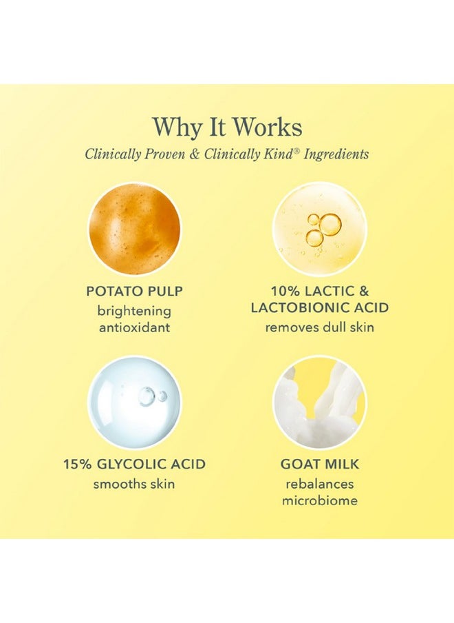 Beekman 1802 Potato Peel 0.5 Fl Oz Fragrance Free Rapid Resurfacing Milk Facial Athome Peel Visibly Reduces Appearance Of Fine Lines & Dark Spots Good For Sensitive Skin Cruelty Free  - Image 3