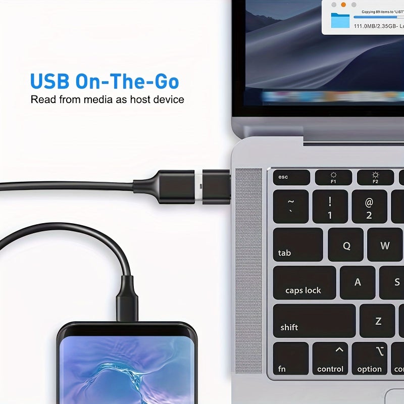 5 Pack USB C to OTG Adapter Type C to USB 2.0 Converter for iPhone 15 iPad Pro MacBook Galaxy Pixel - Image 5
