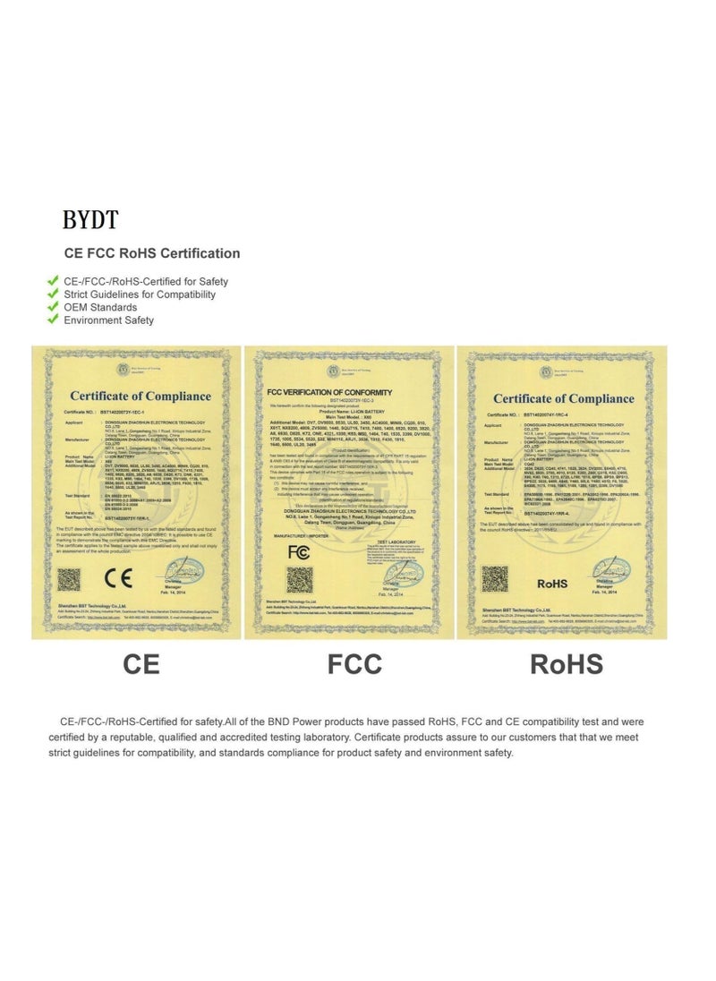 Generic - BYDT OA04 740715-001 746641-001 HSTNN-LB5S OA0315-d0 - 240 G2 250 255 CQ14 CQ15 14 1 5 P-N: O: O; A04 O A03 [14.8V 2200MAH] 14.8V - Image 1