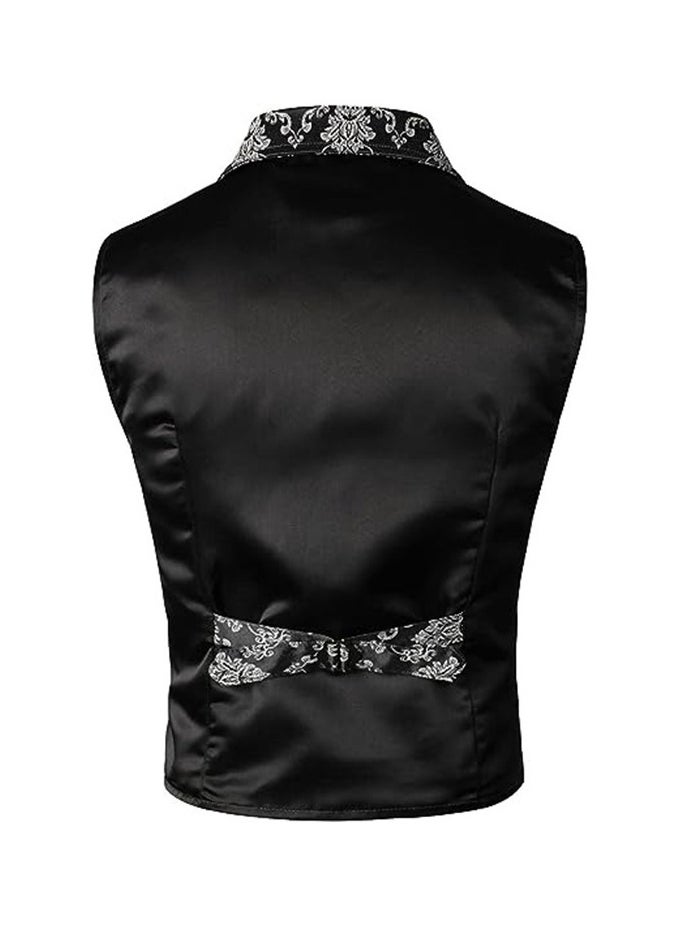 KUYING New men's retro V-neck fake two piece vest  - Image 3
