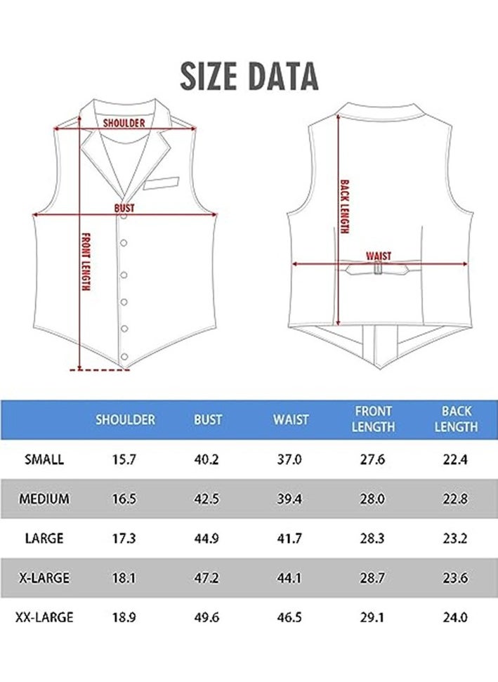 KUYING New men's retro V-neck fake two piece vest  - Image 5