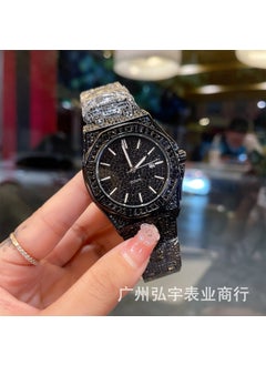 Luxury AP Royal Oak Full Diamond Mens Watch Black