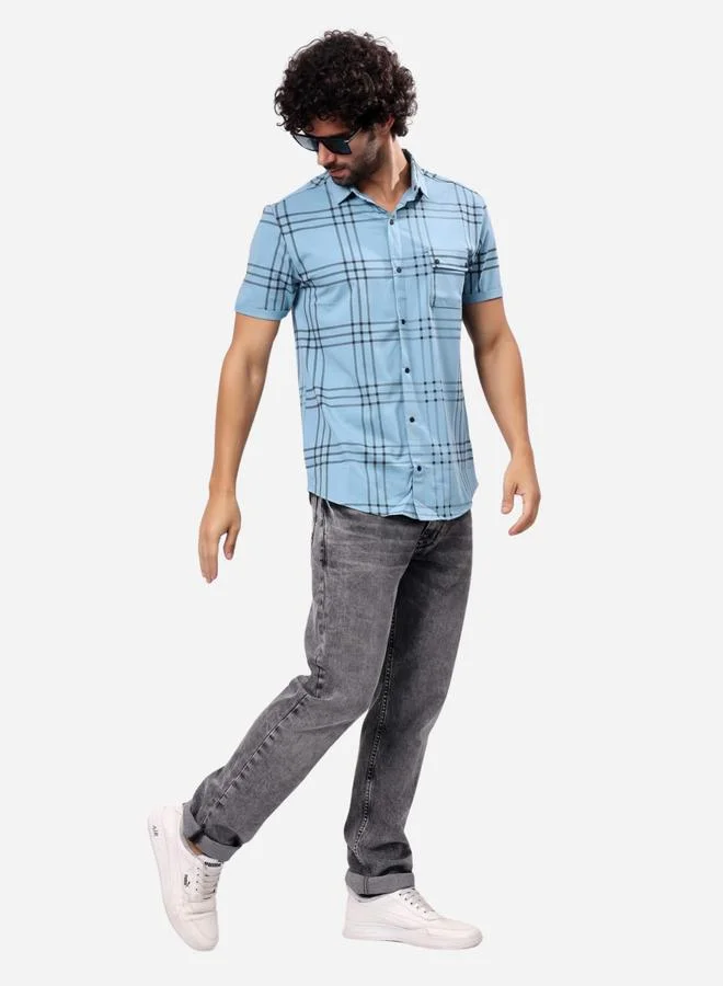 Stylox Stylox Checked Short Sleeve Regular Fit Shirt