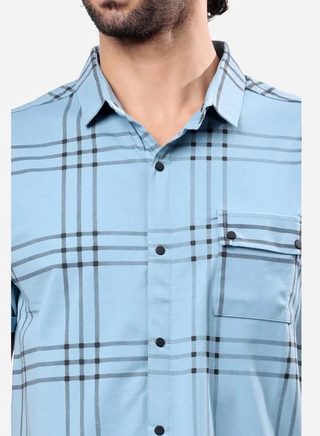 Stylox Stylox Checked Short Sleeve Regular Fit Shirt