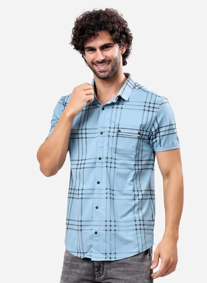 Stylox Stylox Checked Short Sleeve Regular Fit Shirt