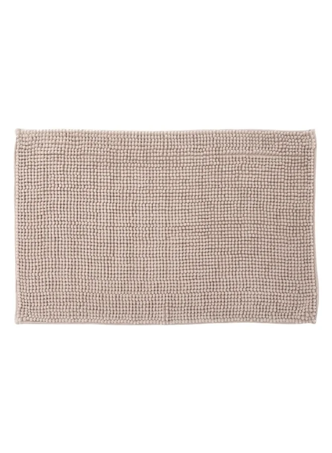 Five Simply Smart Chenille Rectangular Bath Mat Beige 50 x 80 cm 138043O