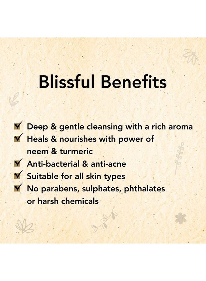 azafran Neem & Turmeric Skin Clearing Bath Bar 100Gm ; Handmade Soap For Deep Cleansing Organic Safflower And Moisturizing Soya Butter With A Blend Of Coconut Oil - Image 5