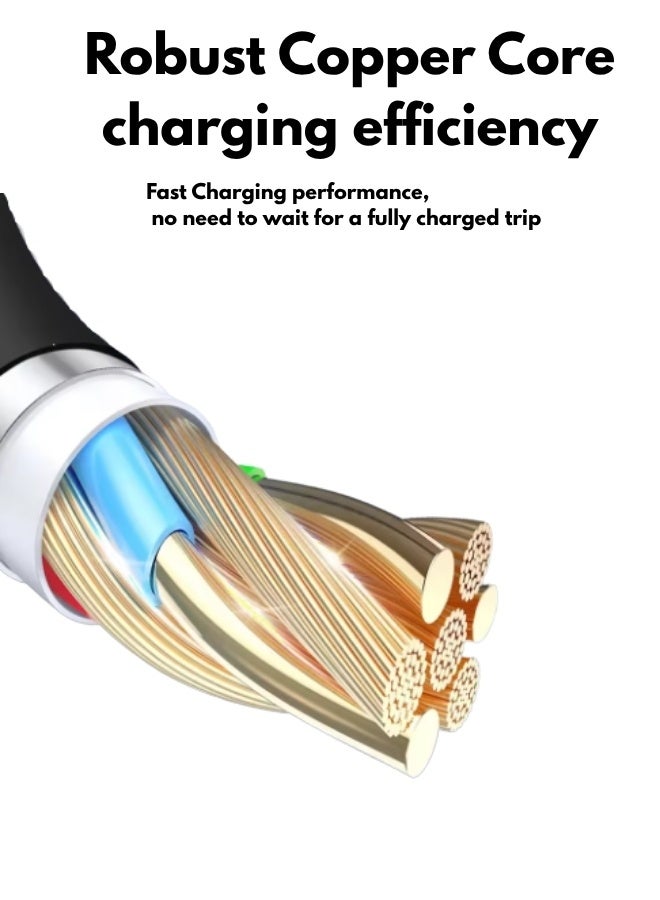 100W USB-C Fast Charging Cable – Quick Charge Compatible with Samsung, Oppo, MacBook, iPhone, Xiaomi & More - Image 2