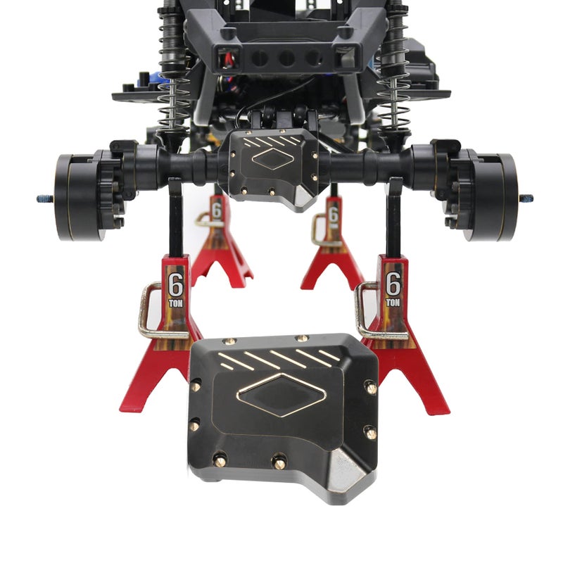 AMK TRX4 Brass Diff Cover 2PCS Front and Rear Axle Diff Cover TRX4 Portal Axle Housing for 1/10 RC Crawler TRX6 TRX4 Upgrade Parts - Image 2