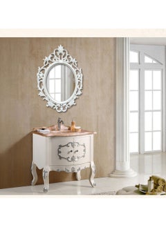 LINGWEI Wall Mirror Wall Mounted Makeup Mirror Vintage Cosmetic Dressing Vanity Mirror For Bathroom Wall Living room Bedroom  - Image 2