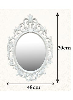LINGWEI Wall Mirror Wall Mounted Makeup Mirror Vintage Cosmetic Dressing Vanity Mirror For Bathroom Wall Living room Bedroom  - Image 4