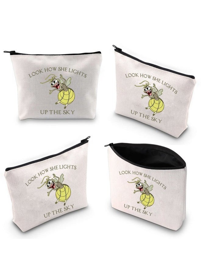 TOBGBE Funny Firefly Raymond Cosmetic Bag Frog Princess Gifts Princess Friends Ray Inspired Gifts Princess Lover Gift (Lighs Sky)  - Image 3