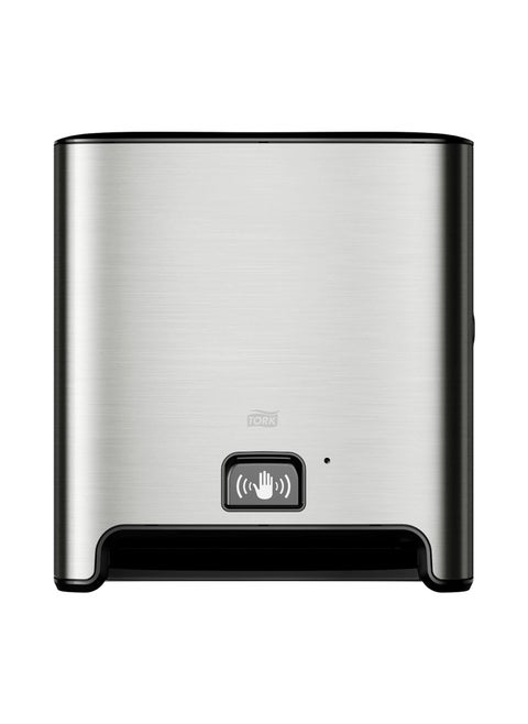 Tork Matic Hand Towel Roll Dispenser with Intuition Sensor Stainless Steel Image H1 OneataTime Dispensing  461202