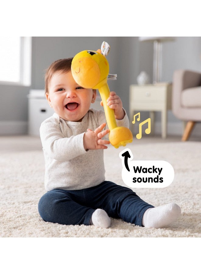 Lamaze لعبة لاماز غريبة الجمل الحسية - ألعاب تعليمية للأطفال مع مؤثرات صوتية غريبة لتطوير المهارات الحركية الدقيقة - تشمل وضعين صوتيين - جرس طفل محشو للأعمار من 12-18 شهرًا - Image 2