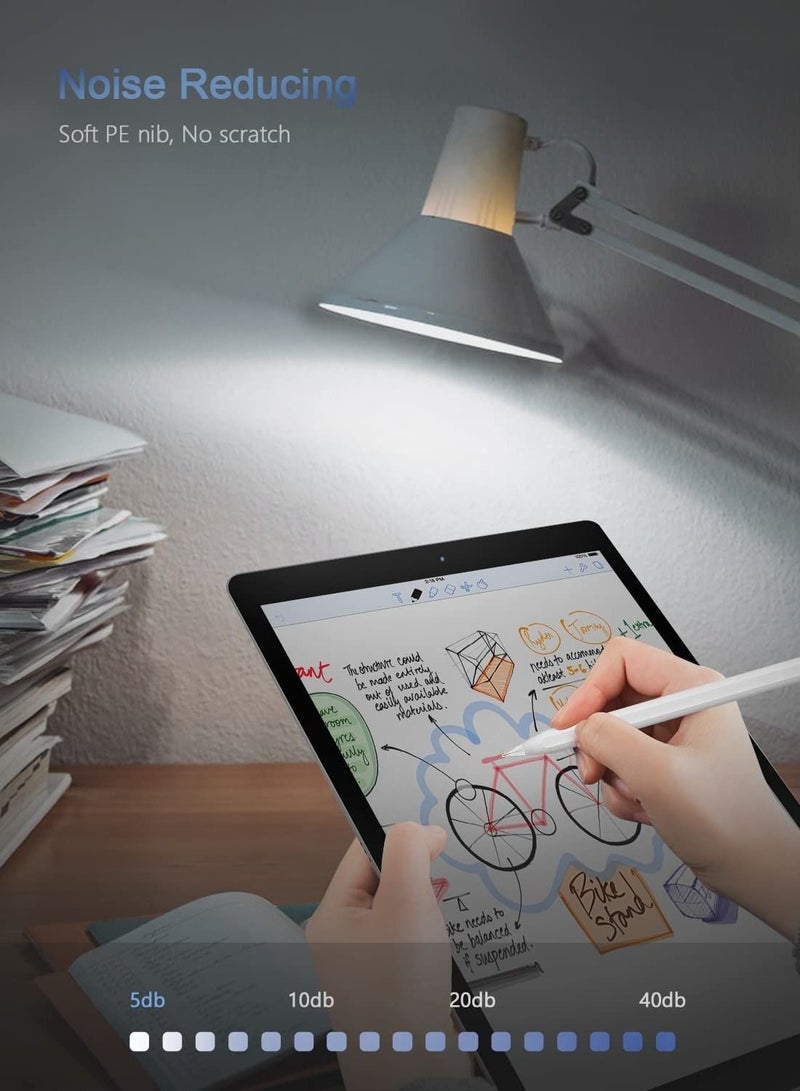 Captaintech Full Clear Replacement Tip Compatible with Apple Pencil Upgraded Durable Tip for Apple Pencil 1st/2nd Generation (4-Pack) - Image 5