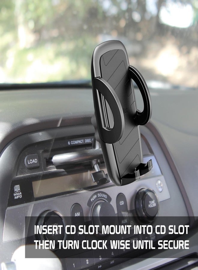 Cellet Universal CD Slot Phone Mount - 360° Rotating Car Phone Holder with Secure CD Slot Base & One-Touch Release, Compatible with Apple iPhones Samsung Galaxy Google Pixel Verizon, T-Mobile ATT - Image 5