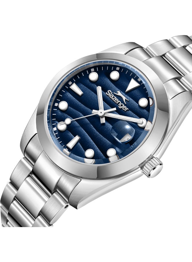 سلازنجر ساعة يد رجالية معدنية بعقارب - Image 5