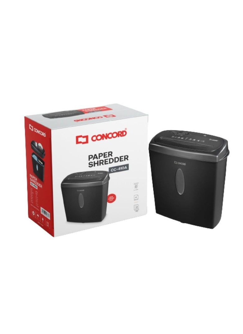 CONCORD - CC410A 10-Sheets Cross Cut Shredder for Home Office Use with 15L Bin Capacity for Credit Card/CD Destroy Paper Shredder - Image 1