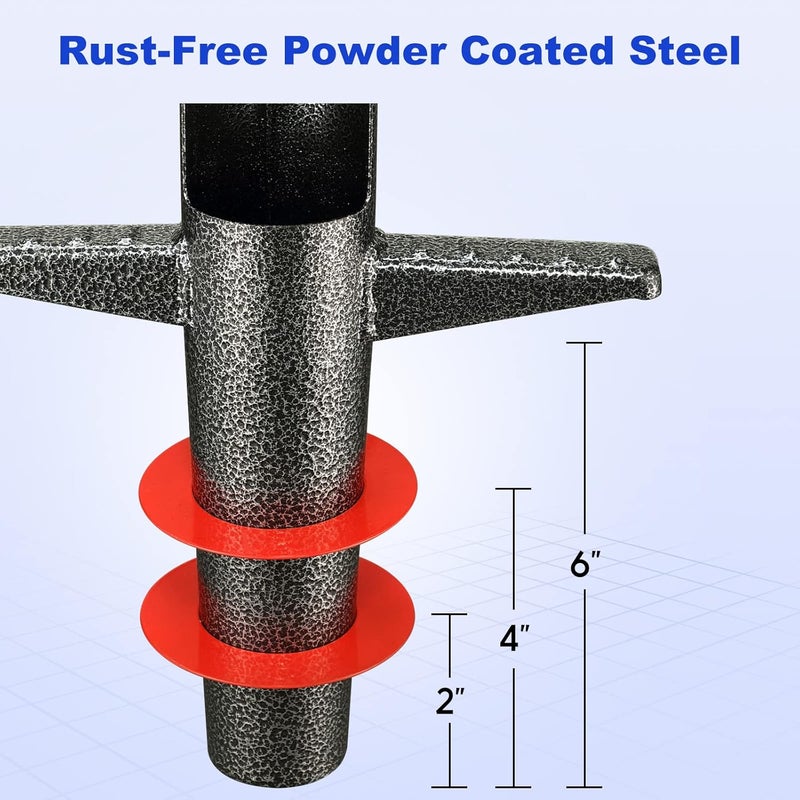 DEROFIT Bulb Planter Garden Sod Plugger with Ergonomic Masual Handle,Heavy Duty Planting Tools for Digging Holes to Plant Spring Flowers Bulbs,Bedding Plants,Tulips,Crocus,Dahlias,Gladiolus,Lilies - Image 2