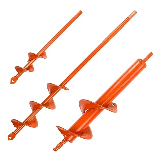 Auger Drill Bit for Planting Set of 3 16x86 3x12 2x145 for 38 Hex Drive Drill Easy Planter Garden Auger for Post Hole Digger Bulb Bedding Digging Plant Rapid Planter