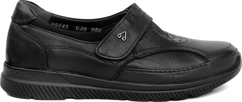 Forelli 29445 Women's Black Leather Hallux Shoes