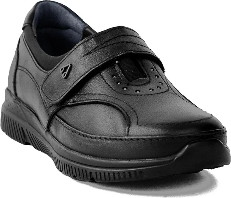 Forelli 29445 Women's Black Leather Hallux Shoes