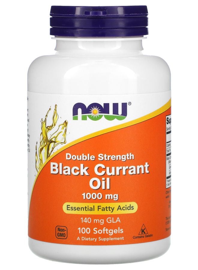 now Black Currant Oil 1000 mg 100 Softgels