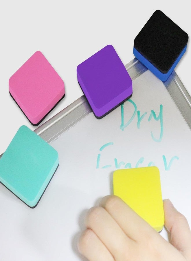 Dyshri Dry Erase Erasers, 24 Pack Magnetic Whiteboard Erasers for Kids and Students, Dry Erasers for Whiteboard, Mini Dry Erase Board Erasers for Classroom Home, and Office (Square, 8 Color) - Image 5