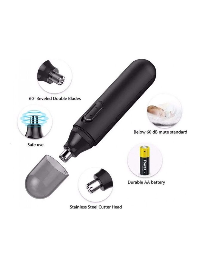 15cm Black Multifunctional Nose and Ear Hair Trimmer Device - Image 2