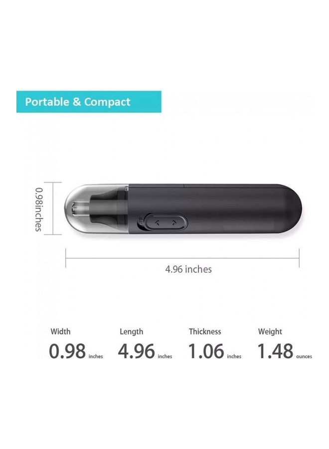 15cm Black Multifunctional Nose and Ear Hair Trimmer Device - Image 5