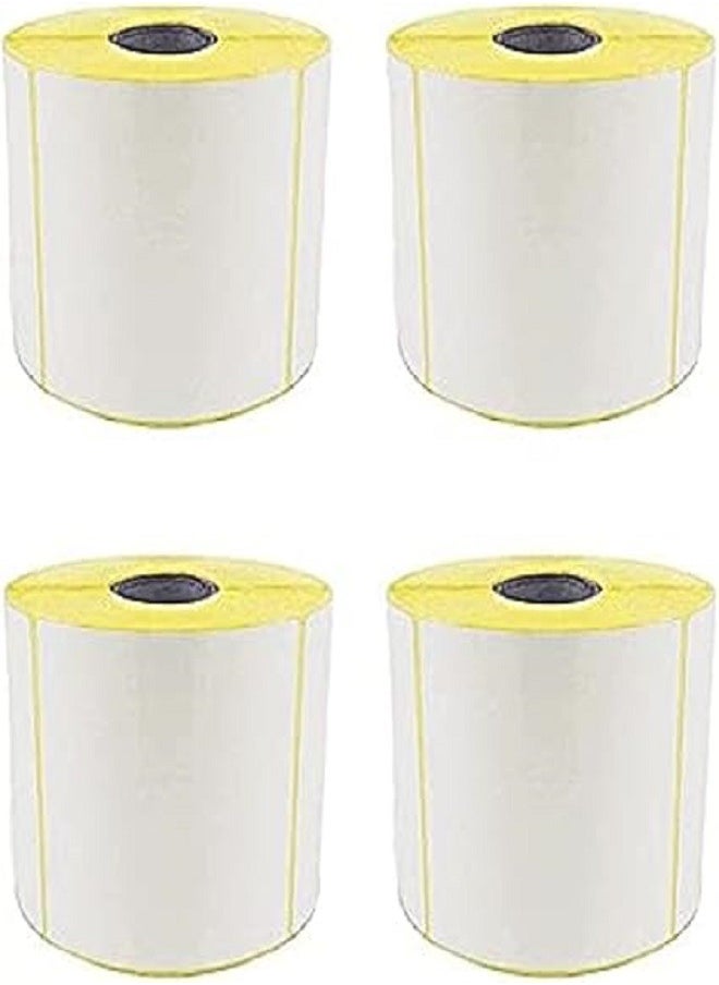 Generic Thermal Paper Stickers for Barcode Printer 10x15cm Address and Barcode Printable Label Sticker- 500 Label Pack Of 4  - Image 1