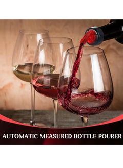 SYOSI 2 Pcs Automatic Measured Bottle Pourer - Quick Shot Spirit Measure Pourer Drinks Wine Cocktail Dispenser Home Bar Tools (1oz/30ml)  - Image 4