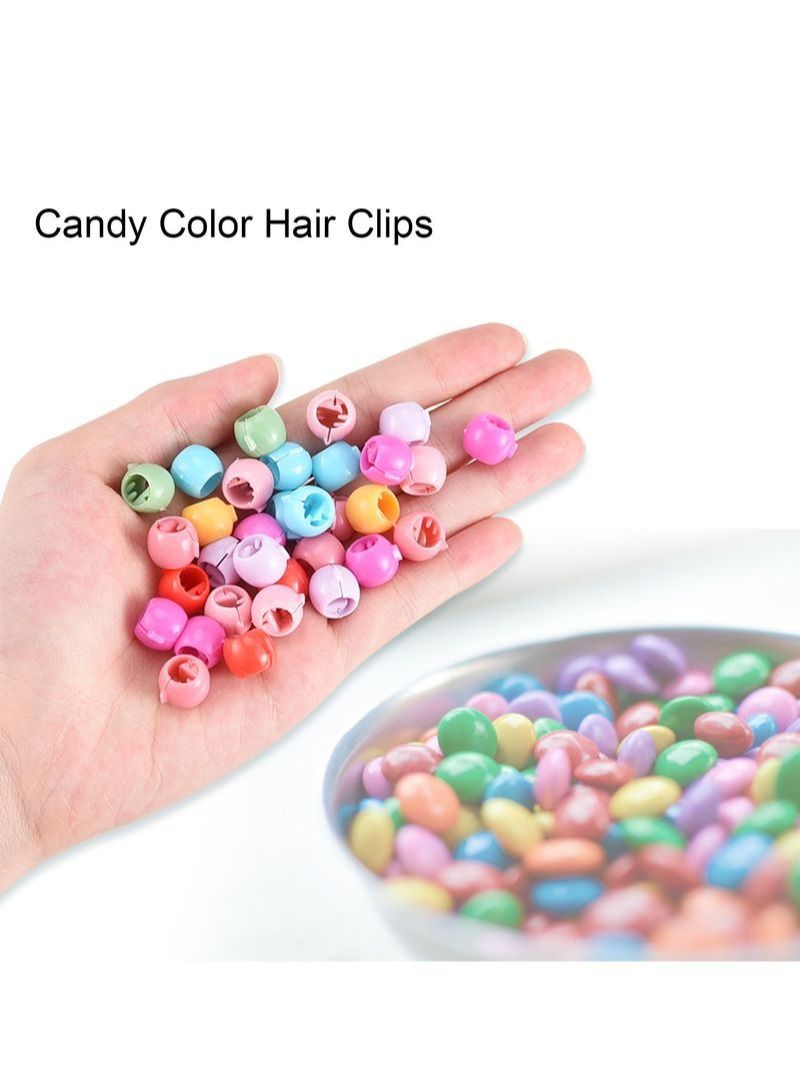 NIBEMINENT 100Pcs Mixed Color Beanie Hair Clip Grab Set  - Image 3