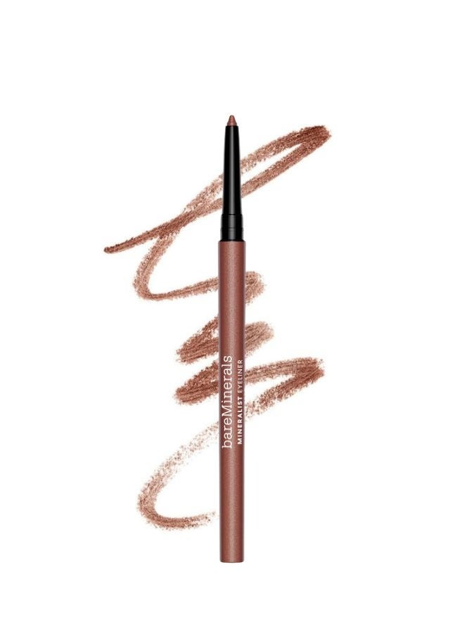bareMinerals Mineralist Lasting Eyeliner – Copper | Long-Wear Waterproof Creamy Retractable Pencil Eyeliner with Avocado Oil & Aloe Vera – 0.35 g - Image 1