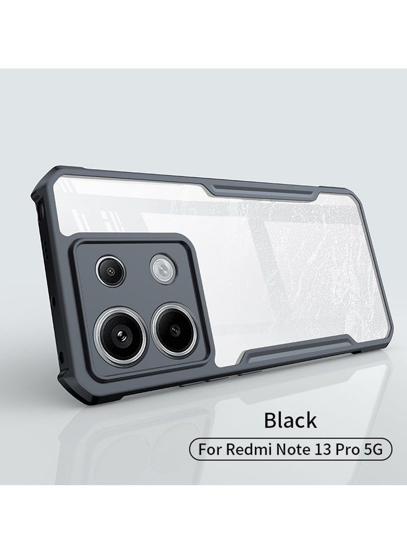 Generic Case Cover for Redmi Note 13 Pro 5G, Ultra-Thin Lightweight Cover Soft TPU Bumper + Acrylic Clear Back  - Image 2