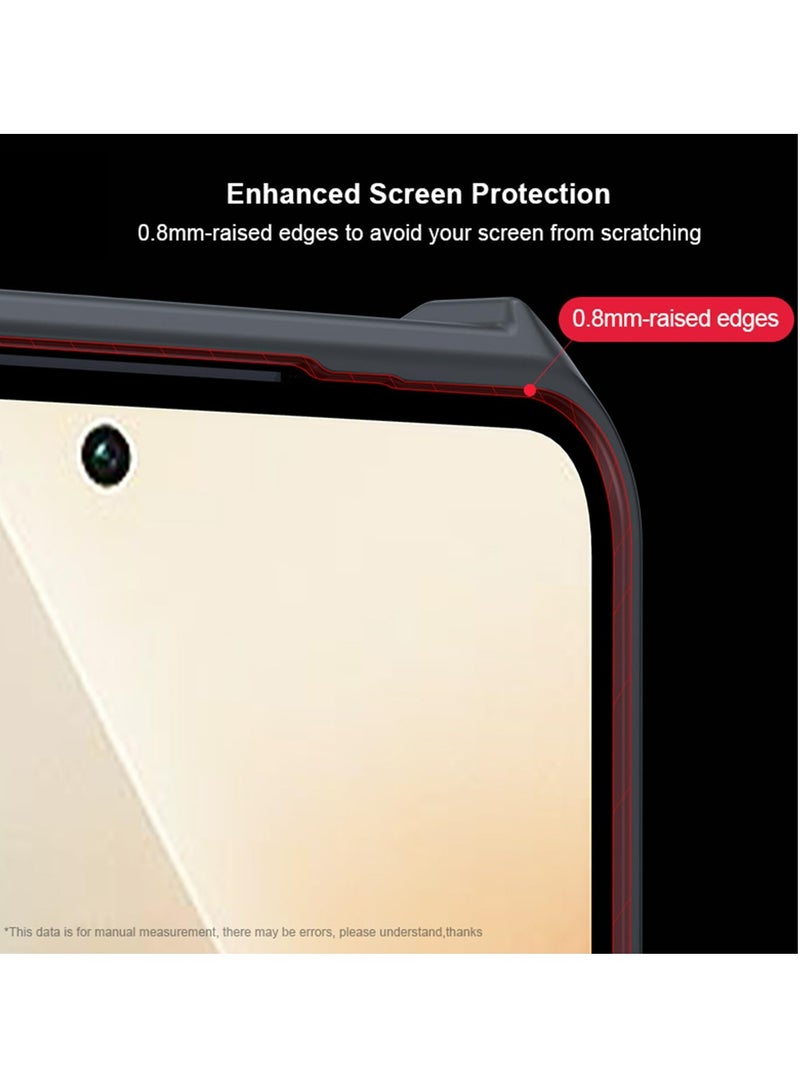 Case Cover for Redmi Note 13 Pro 5G, Ultra-Thin Lightweight Cover Soft TPU Bumper + Acrylic Clear Back