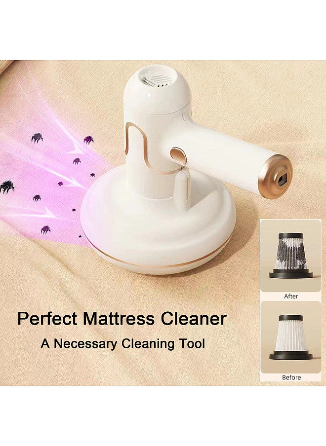 Generic - Bed Mattress Vacuum Cleaner Handdeld UV Lamp Sterilization Strong Suction 8000 Times/min Beats for Carpets Sofa Couch Mint Pet Hair Dust Removal Deep Cleaning Machine - Image 1